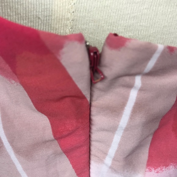 BCBG Max Azria Pleated Belted Fit Flare Dress - Picture 6 of 8